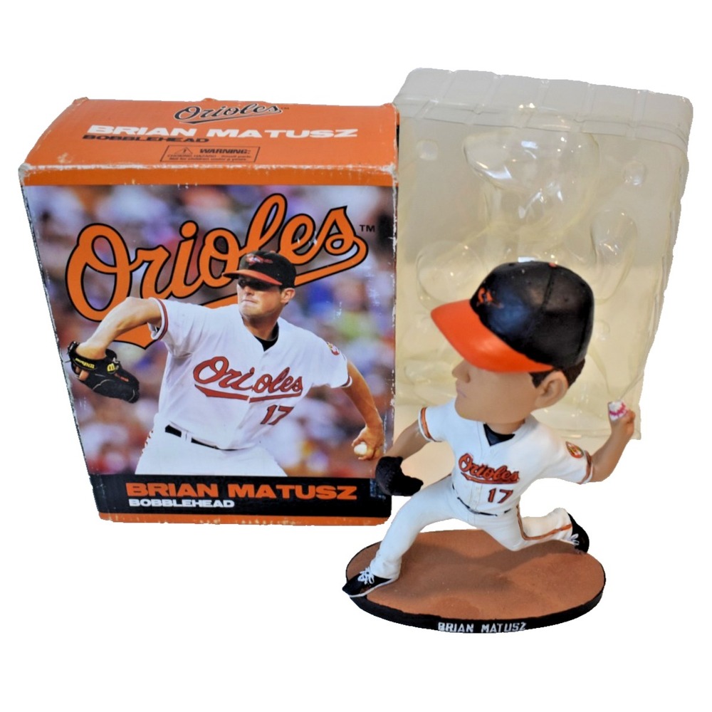 Baltimore Orioles SGA  8/6/2011 Brian Matusz Bobblehead Baseball w/ Box